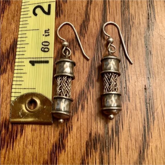 100% Silver Knitted Necklace & Earrings Set - Picture 8 of 13